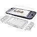 Produktbild Kits für Nintendo Switch Case, inkl. für TPU Case, 2 Crystal Clear PC Hard Joycon Griffe, 2 Displayschutzfolien, mit Stoßdämpfung und Anti-Scratch Design für Nintendo Switch Console & Zubehör