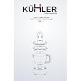 K&uuml;hler Fresh Press Elektrikli Narenciye Sıkacağı 40W | 0,7 L Hazneli Portakal, Limon ve Greyfurt Sıkacağı KH-V250
