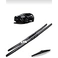 AWB® Hybrid Wiper Blades Compatible with Jeep Compass, Front & Rear Exact Fit Design (Pack of 3)