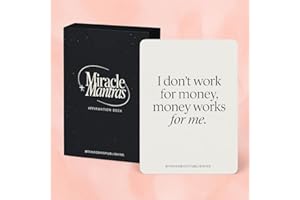 Tangobird Miracle Mantras Affirmationskarten, 60 inspirierende Karten für Selbstpflege, Achtsamkeit und bedeutungsvolle Geschenke