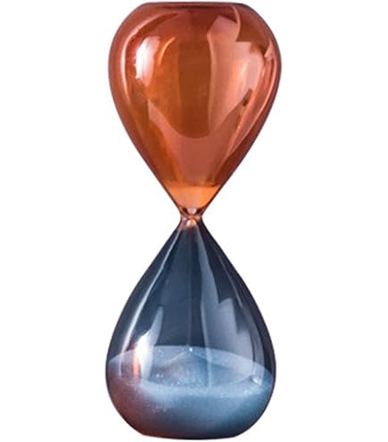 Clessidra Mascagni 30 Minuti In Vetro Con Supporto Metallico - Altezza 19 Cm - Design Italiano - 3