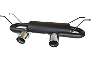 Ulter Sport Échappement double compatible avec Mazda MX-5 (ND) 1.5 96kW & 2.0 118/135kW 2015- 2x 91mm, Noir