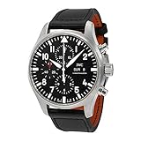 IWC Herren-Armbanduhr 43mm Armband Leder Schwarz Gehäuse Edelstahl Synthetisches Saphir Automatik IW377709