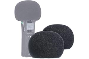 YOUSHARES Filtre en Mousse pour Zoom H1n & H1 Enregistreurs Portables, Bonnette en Mousse Anti Vent à Zoom H1n H1 (2 Packs)