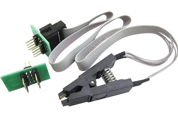 WINGONEER® SOIC8 SOP8 testklämma för EEPROM 93CXX/25CXX/24CXX in-circuit programmering + 2 adaptrar