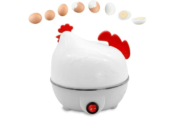 Chaudière À Oeufs - Cuiseur À Vapeur Rapide En Forme De Poulet D'une Capacité De 7 Œufs, Braconnier À Œufs Électrique | Cuiseur À Œufs Rapide, Chaudière À Œufs, Cuiseur À Œufs À Vapeur