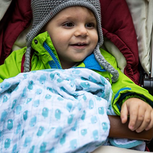 Emma & Noah Baby Kuscheldecke, extra weich und flauschig, 100% Baumwolle, Größe 120 x 120 cm, ideal als Babydecke, Einschlagdecke, Schmusetuch, Kinderwagendecke - 7