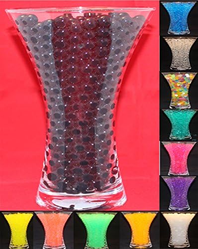 LUXURY WATER CRYSTAL BEADS WEDDING TABLE DECORATIONS CENTREPIECES WATERBEADS(Black)