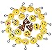 Price comparison product image Isuper 24 Pack Mini Emoji Keychain, Emoji Keyring Children toys, 2" Stuffed Toy Pillow Party bag fillers for Christmas/Birthday Party Decoration