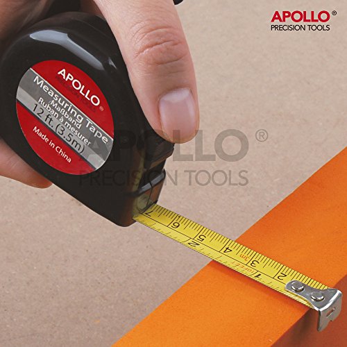 Apollo 49-teiliges Heim-Büro-Garagen-Werkzeugset inklusive 200g Schlosserhammer, verstellbarem Schraubenschlüssel, Kombizange, Blechschere, Steckschlüssel, Messer, Bit-Dreher & Schraubendreher-Bits, Präzisionsschraubendreher, Maßband & Klebeband – alles in einer kompakten Aufbewahrungsbox - 5