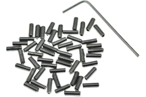 Dopro Confezione da 100 viti metriche M3 x 8 mm in acciaio inox per chitarra e ponte, per FD Stratocaster/Telecaster