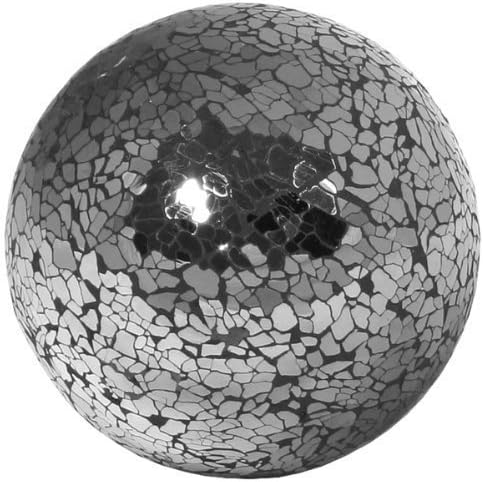 Glass Mosaic Ball in Black (Small) 8cm