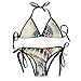 Produktbild Leaning Tower of Pisa Art Women's Tie Side Bottom Bikini Suits Two Pieces Swimwear