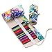 Produktbild Verpackt Bleistift Fall, Leinwand Bleistift, Bleistift Roll Up Fall, farbige Bleistifte Fall Wickeln Rolle Halterung für Artist Travel Zeichnen Färben Portable Leinwand Aufbewahrungstasche Veranstalter (Mehrfarbig) 36