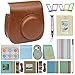 Produktbild Goocor 15 in 1 Instax Mini 9 Kamera Zubehör Set für Fujifilm Instax Mini 9 / Mini 8 / Mini 8+ Kamera, Beinhaltet Mini 9 Case, Alben, Sechs Farbfilter, Regenbogen Schultergurt, Selfie Objektiv, Desktop Rahmen, Creative Hanging Frame, Aufkleber, Stift ETC (Braun)