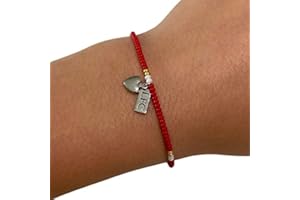 Beadlet Liverpool Football Club Fan Beaded Bracelet With Tag & Heart Charm (Standard 17-20cm)