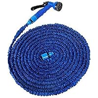 EMNDR 50 Ft Expandable Hose Pipe Nozzle for Garden Wash Car Bike with Spray Gun and 7 Adjustable Modes Magic Flexible…