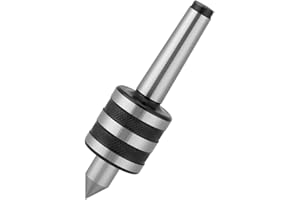 AUNMAS ‎Yosoo MT2 Live Revolving Center, High Precision 0.01mm Accuracy Medium Turning Tools Parts for Lathe Tailstock Machine