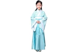 Xinvivion Estilo Chino Hanfu Vestido - Antiguo Tradicional Ropa Elegante Retro Tang Suit Traje de Rendimiento