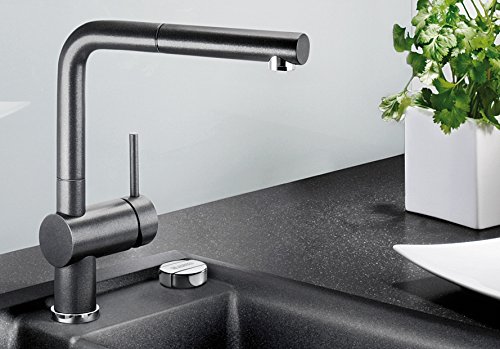 Blanco Linus-S Küchenarmatur, anthrazit-schwarz, 516688 - 2