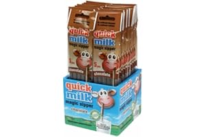 Quick Milk Trinkhalme Halme 100 Stück Schokoladengeschmack