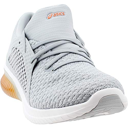 Asics Mens Gel Kenun Knit Running Shoe Mid Grey Lava Desertcart