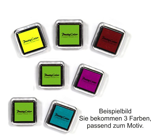 Fingerabdruck Leinwand Fingerabdruckbaum Wedding Tree Hochzeitsgästebuch inkl. Stempelkissen mit Individualisierung (Namen des Paares und Datum) - 3