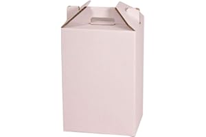 KARTOX Only Boxes, Caja para Vino, Estuche de 4 Botellas de Vino, Caja para Lote de Navidad, Color Blanco, 4 Unidades
