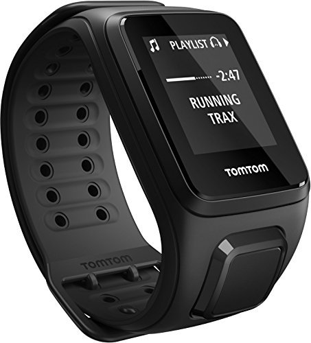 TomTom Spark Cardio + Musik GPS-Fitnessuhr schwarz, Größe L