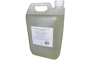 DWChemicals Ultrasonic Carburettor Engine Machine Parts Cleaning Fluid, Home or Professional Use On All Metals (5 Litre)