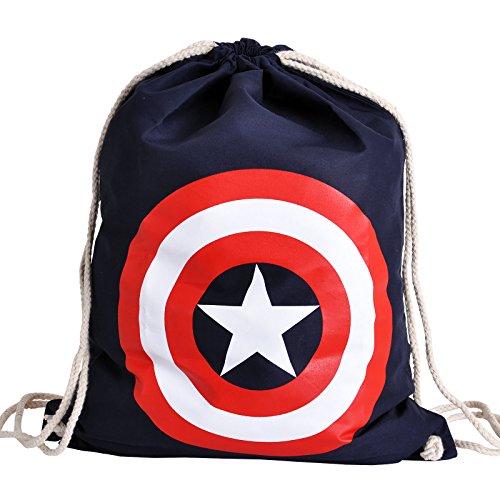Preisvergleich Produktbild Captain America Sportbag mit Logo zum Marvel Comic Elbenwald blau