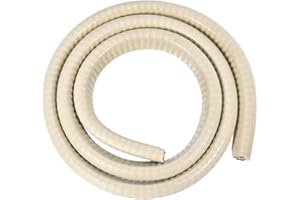 sourcing map Bord Garniture U Joint Extrusion Beige U Canal Bord Protecteur PVC Plastique avec Fer Feuille Apte 3/64"-11/64" Bord 3.3pi/1m Longueur