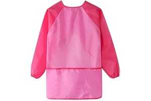 LIUJZZJ 1 Pièces Blouse Peinture Enfant Tablier de Peinture Imperméable Blouse de Peinture pour Enfant Manche Longue