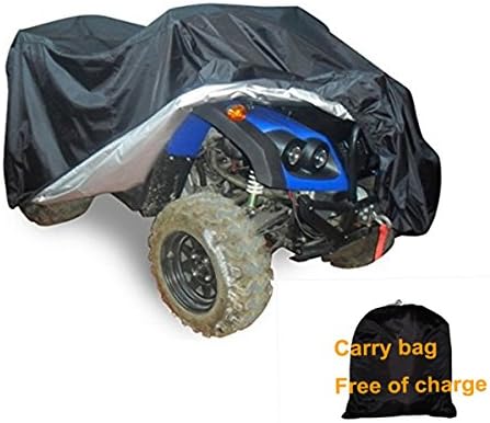 AiJump All Weather Waterproof Universal ATV UTV Protection Covers Anti UV Dustproof Motorcycle Covers L (79"x37"x42")