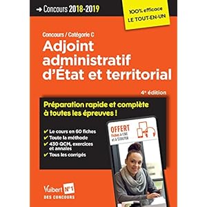 Concours Adjoint administratif d'État et territorial - Préparation rapide et complète à toutes les épreuves ! Concours 2018-2019 Livre en Ligne Concours Adjoint administratif d'État et territorial - Préparation rapide et complète à toutes les épreuves ! Concours 2018-2019 Livre en Ligne - Telecharger Ebook