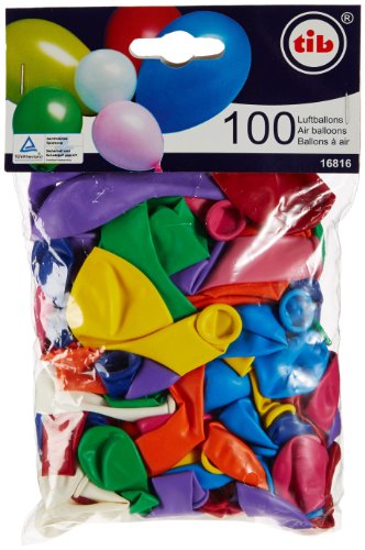 TIB 16816 - Luftballons gem. Farben und Größen, bunt 100 Stück