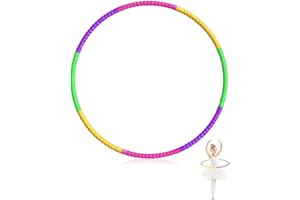 BPTRKOM 8 pezzi Cerchio Di Fitness Splicing-Cerchio Di Fitness Rimovibile,Hula Hoop Per Bambini,di piccole dimensioni, per sport e divertimento