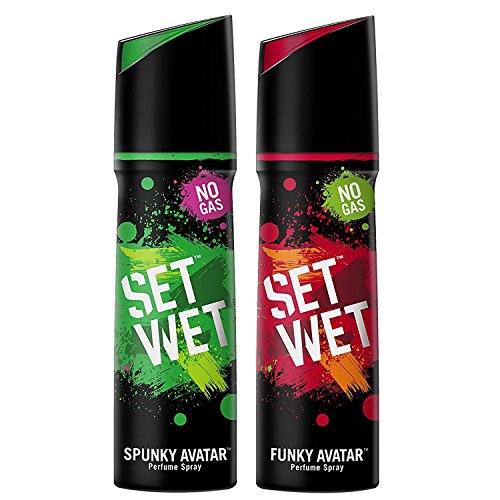 Set Wet Perfume, 120ml (Spunky and Funky Avatar, Pack of 2) RS.264 (40.00% Off) - Amazon Set Wet Perfume, 120ml (Spunky and Funky Avatar, Pack of 2) RS.264 (40.00% Off) - Amazon
