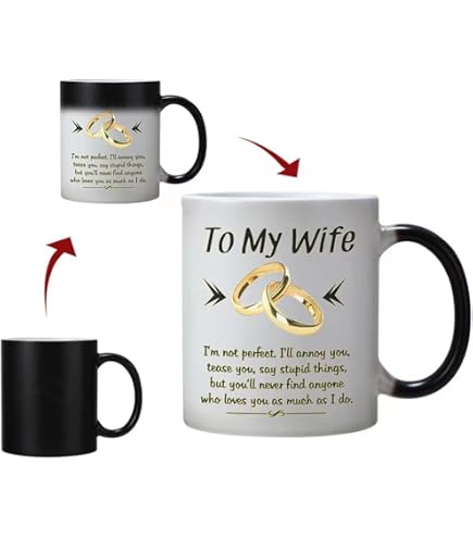 Personalized 'I Love You' Coffee Mug For Boyfriend, Wife, Husband - Perfect Valentine's Day Gift