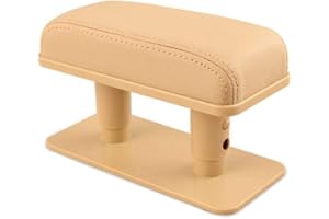 ‎MORECHIOCE Auto Armlehne,MoreChioce Auto Armlehne Kissen Ellbogenstütze Tür Armlehne Pad Armauflage Arm Schutzpolster Armlehne Abdeckung für Anti-Ermüdung Hauptfahrer Position Armlehne,Beige