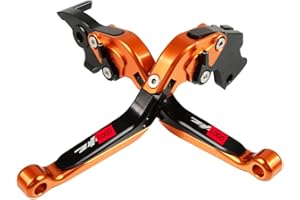 YUANQIAN Palanca de embrague de freno de aluminio CNC plegable extensible para motocicleta Compatible con RC 390 2013-2023 Duke 125 2011-2023 Duke 390 2013-2023 Duke 200 2012-2023