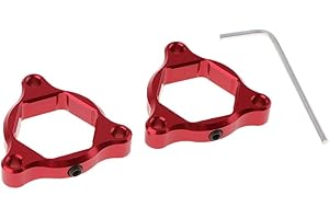 GAZECHIMP Coppia Di Regolatori Di Precarico Forcella Anodizzata Esagonale Anteriore Per Moto CNC 22mm Per HONDA CBR 929RR CBR1000RR CBR 600RR CBR 954RR - Rosso
