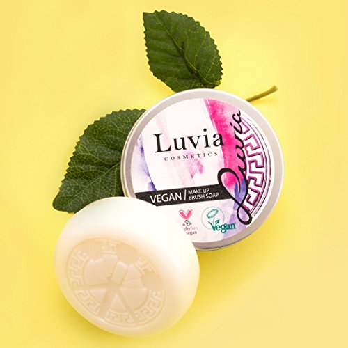 Luvia Cosmetics – Vegane Pinselreiniger Seife / Makeup Pinselreiniger zur Reinigung von Kosmetikpinseln – Vegan Brush Cleaner Soap – Ideal zur Reinigung von Pinselset Make Up Pinsel - 7