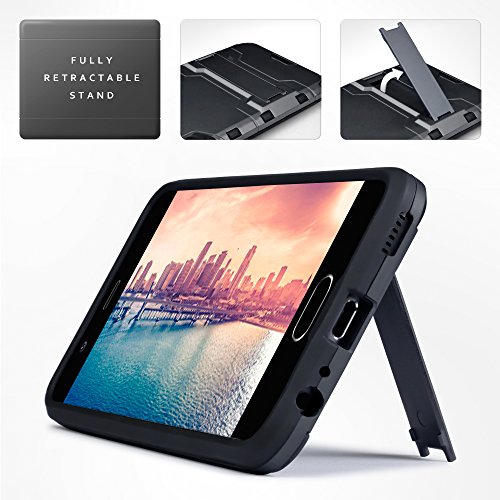 Huawei P10 Carcasa H  brida de Silicona   Polycarbonato Doble Resistencia  y soporte para mesa - Negro oscuro