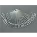 Leegoal 50 Pcs Clear Fan-shaped False Fake Nail Art Tips Sticks Polish Gel Salon Display Chart Practice Tool RS.1022.00