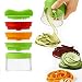 Produktbild 3 Klingen Spiralschneider Set, Skitic Gemüsespaghetti Kartoffel, Zucchini Spargelschäler, Gurkenschneider, Gurkenschäler, Gemüsehobel, Möhrenreibe Möhrenschäler
