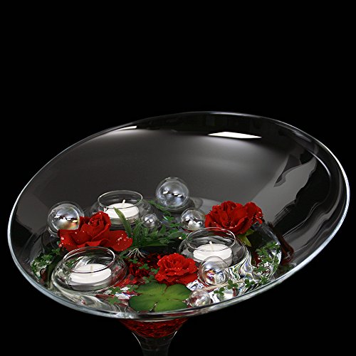 20 x Glasblasen zur Dekoration Ø 1,5cm. Mundgeblasene Kugeln aus hauchdünnem Klarglas - 3