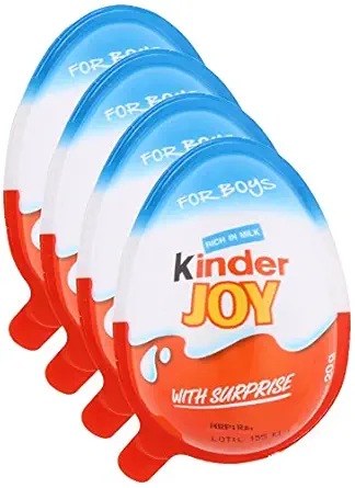 Hyper City Combo - Kinder Joy Chocolate Boys, 20g (Pack of 4) Promo Pack