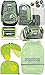 Produktbild Ergobag Pack Super NinBär Schulrucksack-Set 6tlg + Geldbeutel + Sporttasche + Sicherheitsset + Regencape Grün