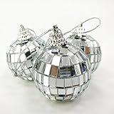 Estos adornos de espejo deslumbrante son impresionantes para su árbol de Navidad.